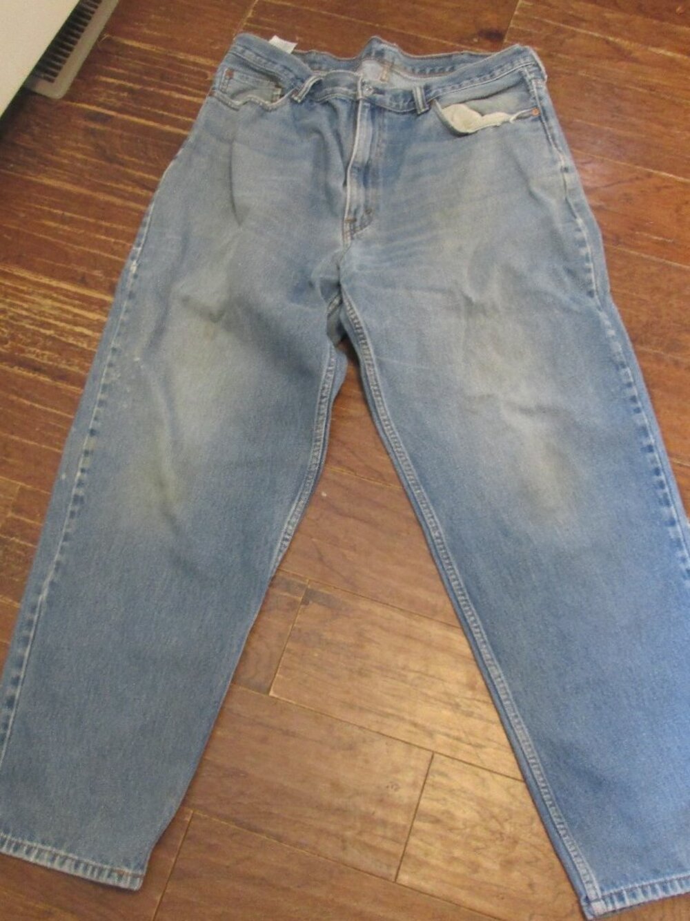 Vtg Y2k Comfort fit levis 560 washed out denim taper bikercore grunge 40x34